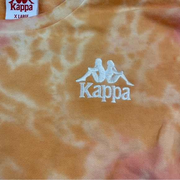 Kappa Authentic Cavosa Cropped Sweatshirt Distressed Crewneck Size XL - Picture 2 of 7
